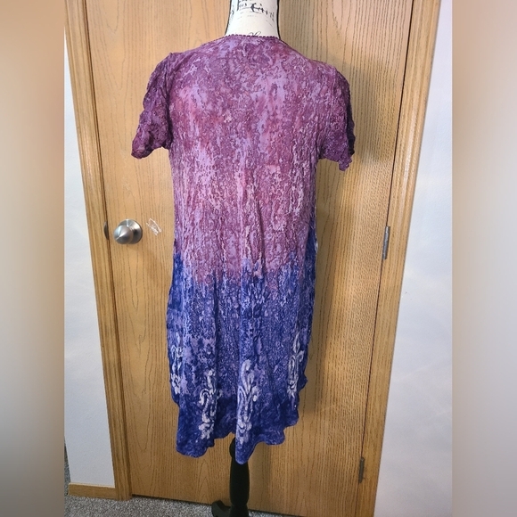 Fashion Terminal Batik Tie Dye Embroidered Hippie Dress Or Tunic - Picture 3 of 4